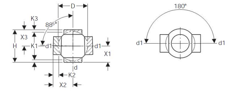 GEBERIT HDPE DOUBLE BRANCHBALL FITTING 110x90mm 85deg 367.280.16.1