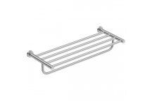 BATHROOM BUTLER 4693BRSH TOWEL SHELF AND HANG BAR - 650MM BRUSHED