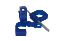 BUDDYBAT PIPE ANCHOR SUPPORT BLUE PP 15mm (10/PK)