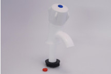 COLOUR TAP 350 PILLAR TAP WHITE 15mm