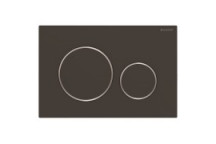 GEBERIT 115.882.14.1 SIGMA20 ACTUATOR PLATE DUAL FLUSH BLACK/SHINY CP