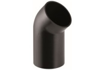 GEBERIT HDPE BEND LONG RADIUS 75mm 45deg 365.046.16.1
