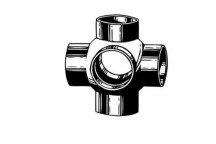 VALSIR VS0322001 HDPE BALL JUNCTION 4 INLETS 110X50mm 90deg