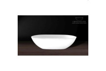 CRYSTALLITE RHEA FREE STANDING BASIN WHITE 540x288x140