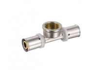 PEXMAN FEMALE TEE BRASS 25x1/2 CRIMPED
