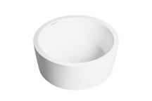 CRYSTALLITE DARIO FREE STANDING BASIN WHITE 402x402x165