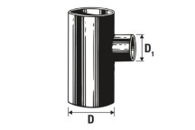 VALSIR VS0313010 HDPE REDUCING JUNCTION 75X63mm 88deg 30\'