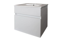 PENNYWARE BIRDIE COMBO VANITY 600MM ALPINE WRAP &1 DRAW CABINET