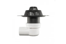 HYDRAIN COMPLETE - DOMED GRATE & FLANGE 75mm SIDE OUTLET 097802