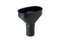 GEBERIT OVAL FUNNEL WITH INTERGRATED TRAP 56mm BLACK 352.354.16.1