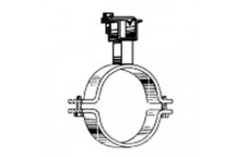 VALSIR VS0420167 RAINPLUS GALV PIPE CLIP 125mm FOR OVERHEAD SUPPORT BA