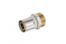 PEXMAN STRAIGHT MALE ADAPTOR BRASS 20x3/4 CRIMPED