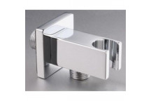 GIO WA-002 SQUARE WALL OUTLET ELBOW WITH BRACKET