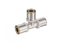 PEXMAN EQUAL TEE BRASS 20mm CRIMPED