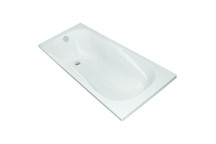 PLUMLINE MERU BATH NO HANDLES 1700X695 WHITE