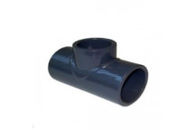 uPVC S/WELD REDUCING TEE 50x20mm PLAIN GREY