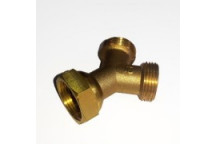 GIO 8205 BRASS Y PIECE SPLITTER OR WASHING MACHINE 20mm