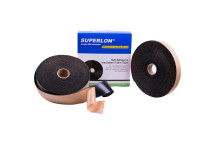 SUPERLON LAGGING INSULATION TAPE ROLL BLACK 10mx3mmx40mm