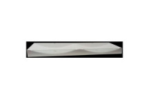 CRYSTALLITE VENUS GLASS FRONT DOUBLE WAVE VANITY 1600x450x110mm