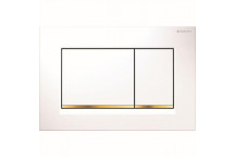 GEBERIT 115.883.KK.1 SIGMA 30 DUAL FLUSH ACTUATOR WHITE/GOLD/WHITE