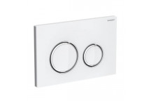 GEBERIT 115.884.SI.1 SIGMA21 DUAL FLUSH ACTUATOR PLATE SHINY CP WHITE