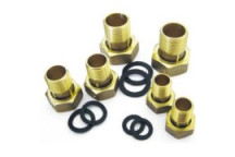 PRECISION WATER METER TAILPIECE SET 20mm BRASS (PAIR)