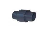 uPVC S/WELD SOCKET UNION 90mm PLAIN GREY