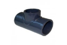 uPVC S/WELD REDUCING TEE 50x40mm PLAIN GREY