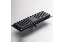 GIO A1013-250MB SLOTTED SHOWER CHANNEL GRATE 250X65mm BLACK