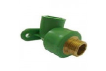 ATLAS PPR GREEN FUSION MALE WALL PLATE ELBOW 20X1/2