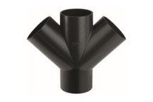 GEBERIT HDPE Y-BRANCH FITTING DOUBLE 110x40mm 135deg 367.209.16.1