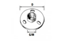 VALSIR VS0398005 GALV STEEL FLANGE FOR FIXING TO WALL 1\"