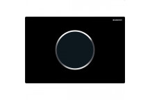 GEBERIT 115.907.KM.6 SIGMA10 ELECTRO FLUSH ACTUATOR PLATE BLACK/CP