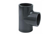 uPVC S/WELD EQUAL TEE 32mm PLAIN GREY