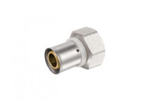 PEXMAN STRAIGHT FEMALE ADAPTOR BRASS 16x1/2 CRIMPED