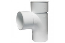 MARLEY ROUND PVC DOWNPIPE TEE JUNCTION 80X45 DY303