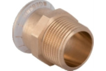 GEBERIT MAPRESS COPPER REDUCER WITH MALE THREAD 76.1mm 61732