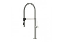 MERELLI TRI3 SINK MIXER & PULL-OUT NOZZLE 1TH BRUSHED S/S