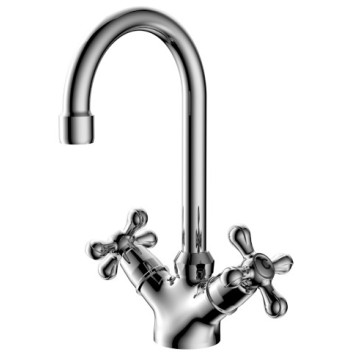 PLUMLINE TUDORA BASIN MIXER CP 15mm