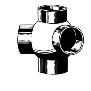 VALSIR VS0318043 HDPE BALL JUNCTION 2 INLETS 125X110mm 135deg