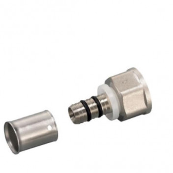 RIFENG STRAIGHT FEMALE ADAPTOR BRASS 16x3/4 CRIMPED