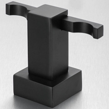 GV DI BELLA 4123B  MALTA DOUBLE ROBE HOOK MATT BLACK