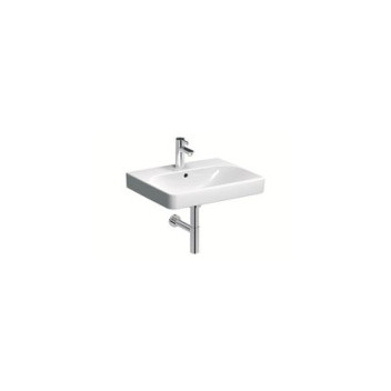 GEBERIT 500.229.01.1 SMYLE SQUARE WASH HAND BASIN 1TH O/FLOW 600mm