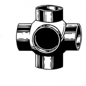 VALSIR VS0320013 HDPE BALL JUNCTION 3 INLETS 125X125mm 90deg