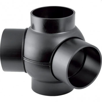 GEBERIT DOUBLE BRANCH BALL 75mm 88.5x135deg 365.375.16.1