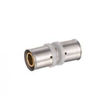 PEXMAN STRAIGHT COUPLER BRASS 16mm CRIMPED