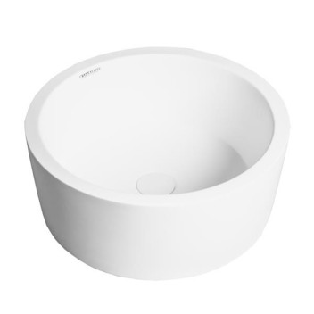 CRYSTALLITE DARIO FREE STANDING BASIN WHITE 402x402x165