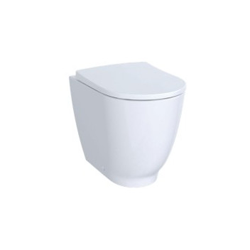 GEBERIT 500.602.01.2 ACANTO BACK TO WALL RIMFREE PAN 51cm WHITE