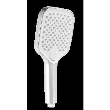 MERELLI CUBO HAND RAINSHOWER 3-FUNCTION CP/WHITE FACE