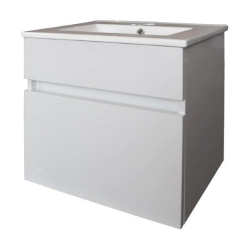 PENNYWARE BIRDIE COMBO VANITY 600MM ALPINE WRAP &1 DRAW CABINET